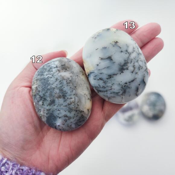 Dendritic Opal Palm Stone Healing Crystal - Picture 10 of 10